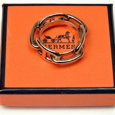 hermes scarf ring chaine d'ancre|Hermes scarf ring pattern.